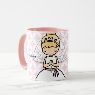 Entzückender erster blonder Mädchenname der Tasse