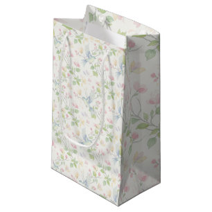 Entzückender Frühlingsvogel und Blumen Kleine Geschenktüte