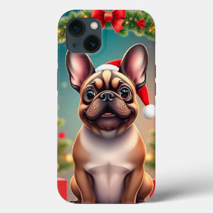 Entzückender Hund mit Weihnachtsmannmütze Case-Mate iPhone Hülle