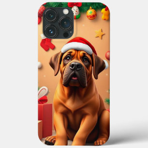 Entzückender Hund mit Weihnachtsmannmütze Case-Mate iPhone Hülle