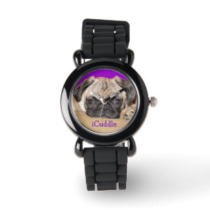 Entzückender iCuddle Mops-Welpe Armbanduhr