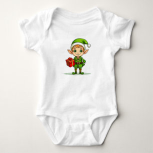 Entzückender Kleiner Elf – Festlicher Baby-Body Baby Strampler