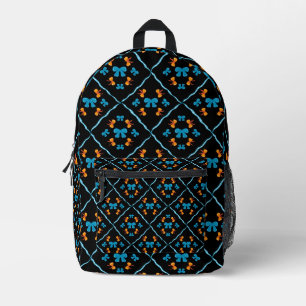 Entzückender Koketten-Schleifen-Geometriefliesen-A Bedruckter Rucksack