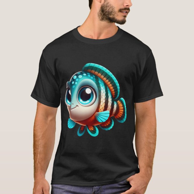 Entzückender Mayan-Buntbarsch T-Shirt (Vorderseite)