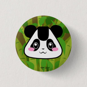 Entzückender Panda-Reis-Ball-Knopf Button