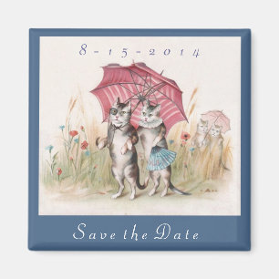 Entzückender Save the Date Magnet - Vintage