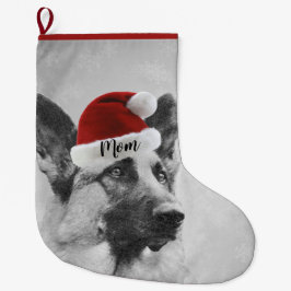 Entzückender Schäferhund-WeihnachtsStrumpf Großer Weihnachtsstrumpf