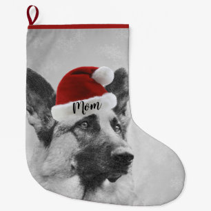Entzückender Schäferhund-WeihnachtsStrumpf Großer Weihnachtsstrumpf