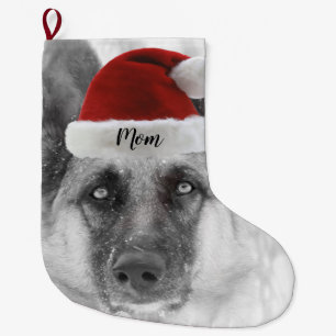 Entzückender Schäferhund-WeihnachtsStrumpf Großer Weihnachtsstrumpf