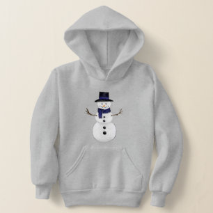 Entzückender Schneemann Kinder Familien Set Hoodie