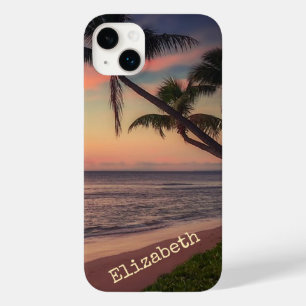 Entzückender Strand Sonnenuntergang Palme Case-Mate iPhone 14 Plus Hülle