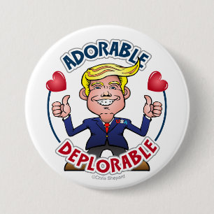 ENTZÜCKENDER VERURTEILUNGSWÜRDIGER Cartoon-Gag Button