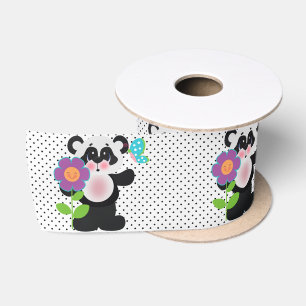 Entzückendes Baby-kundenspezifischer Panda-Bär Satinband