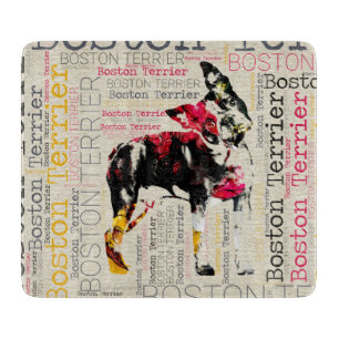 Entzückendes Boston Terrier Schneidebrett