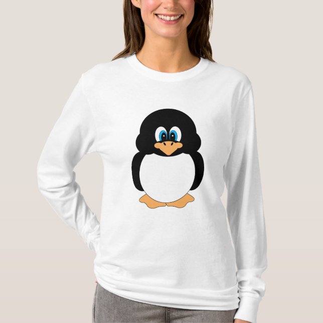 Entzückendes Cartoonpenguin-Shirt T-Shirt (Vorderseite)