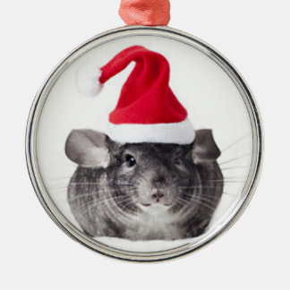 Entzückendes Chinchilla-Sankt-Modell Silbernes Ornament
