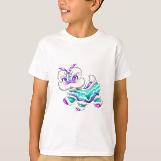 Entzückendes chinesisches aquamarines Blau des T-Shirt