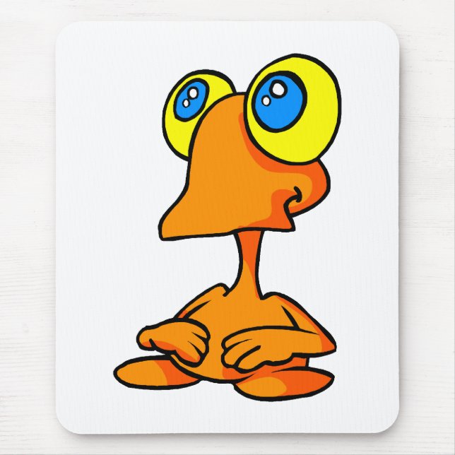 Entzückendes großes mit Augen alien Mousepad (Vorne)
