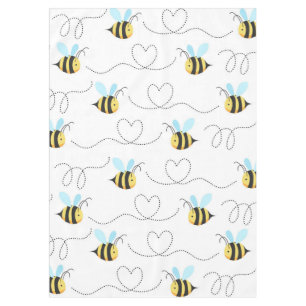 Entzückendes Hummel-Bienen-Muster Tischdecke