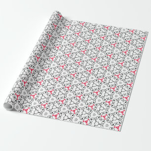 Entzückendes Hundethemen-Musterdesign Geschenkpapier