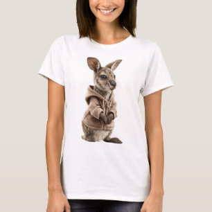 Entzückendes Känguru-Joey in einem gemütlichen Hoo T-Shirt