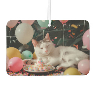 Entzückendes Katzen-Geburtstagsfeier-Design Autolufterfrischer