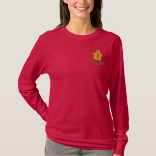 Entzückendes Lebkuchen-Mann-gesticktes Shirt