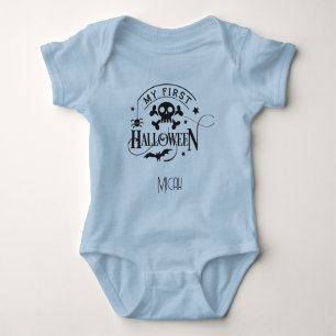 Entzückendes "Mein erstes Halloween" Monogramm-Nam Baby Strampler