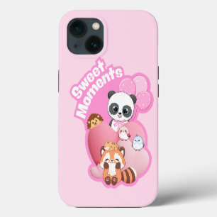 Entzückendes Panda- & Freunde-Design iPhone Hülle