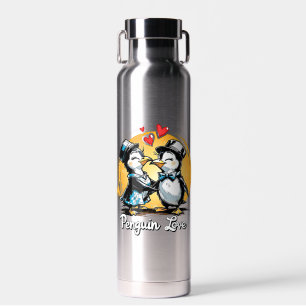Entzückendes Pinguin-Paar Trinkflasche