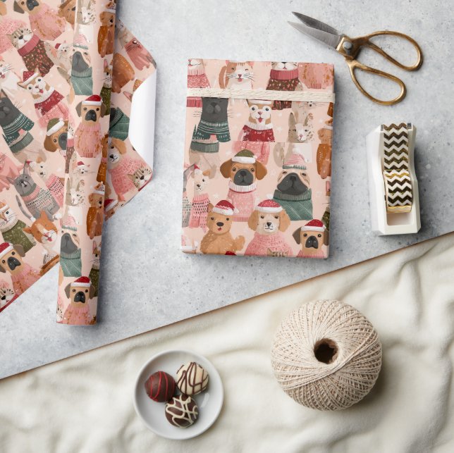 entzückendes Tierdesign Geschenkpapier (Kunsthandwerk)