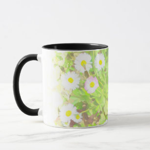 Entzückendes Wildblumenfeld Zweifarbiges Kombi-Mug Tasse