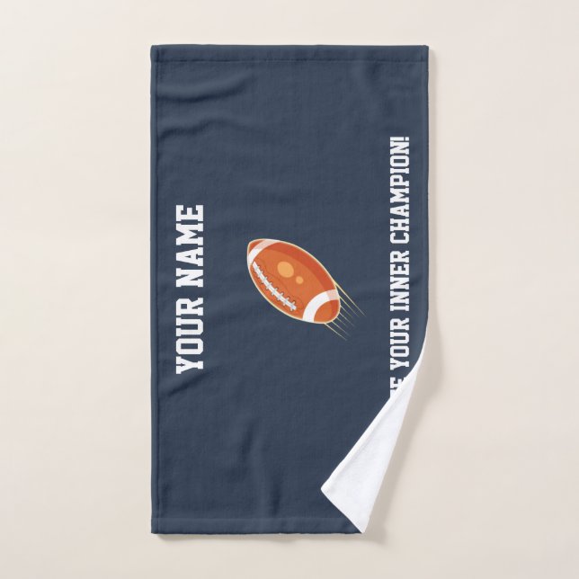 "Entzünde deinen inneren Champion!" RUGBY TEAM Badhandtuch Set (Handtuch)