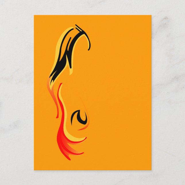 entzündet postkarte (Vorderseite)