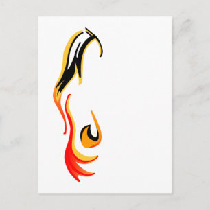 entzündet postkarte