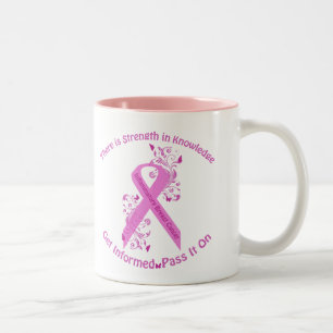 Entzündliches Brustkrebs-Bewusstsein Zweifarbige Tasse