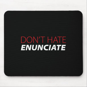 Enuncicous ASL Sign Language Lip Lesen Deaf A Mousepad