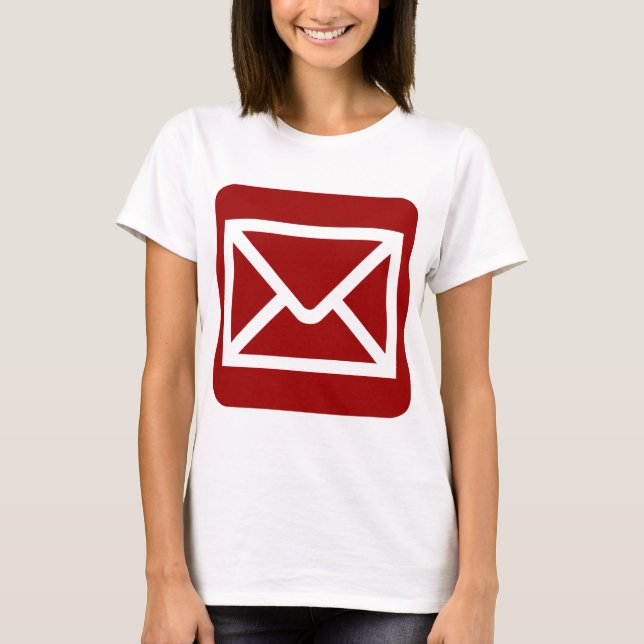 Envelope Sign - Ruby Red T-Shirt (Vorderseite)