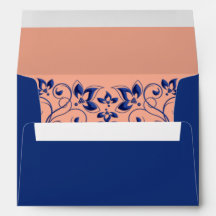 Enveloppe A7 Flore Bleue pour 5 tailles x7