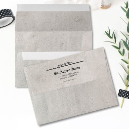 Enveloppe Adressée À Un Mariage De Journaux