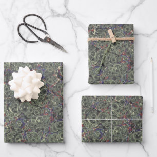 Enveloppe cadeau en papier marbré