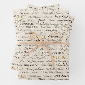 Enveloppe cadeau Venice Sights - 3 feuilles