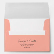 Enveloppe Corail Minimaliste A7