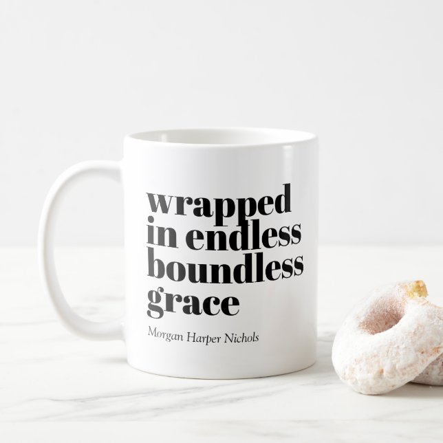 enveloppé dans une tasse de café sans fin (Avec donut)