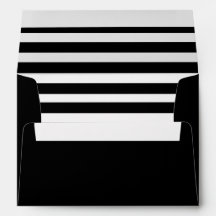 Enveloppe de bande noire et blanche moderne
