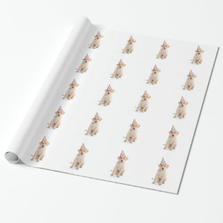 Enveloppe de cadeau de papier d'emballage de chien