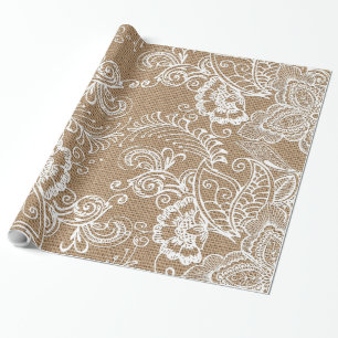 Enveloppe de cadeau florale du papier d'emballage