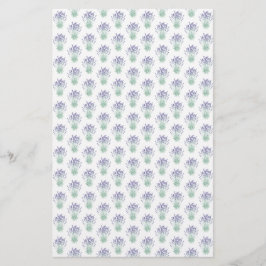 Enveloppe de savon Motif Lavender | Papier lin