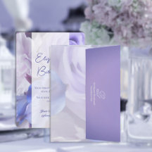 Enveloppe florale Rose Violette Bleue