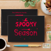 Enveloppe Halloween Casquette de sorcière de saiso